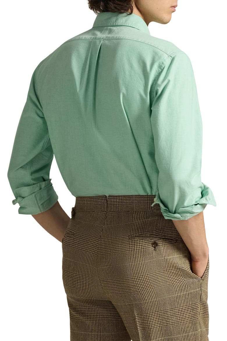 Classic Oxford Button-Down Sport Shirt, Alternate, color, SUMMER EMERALD