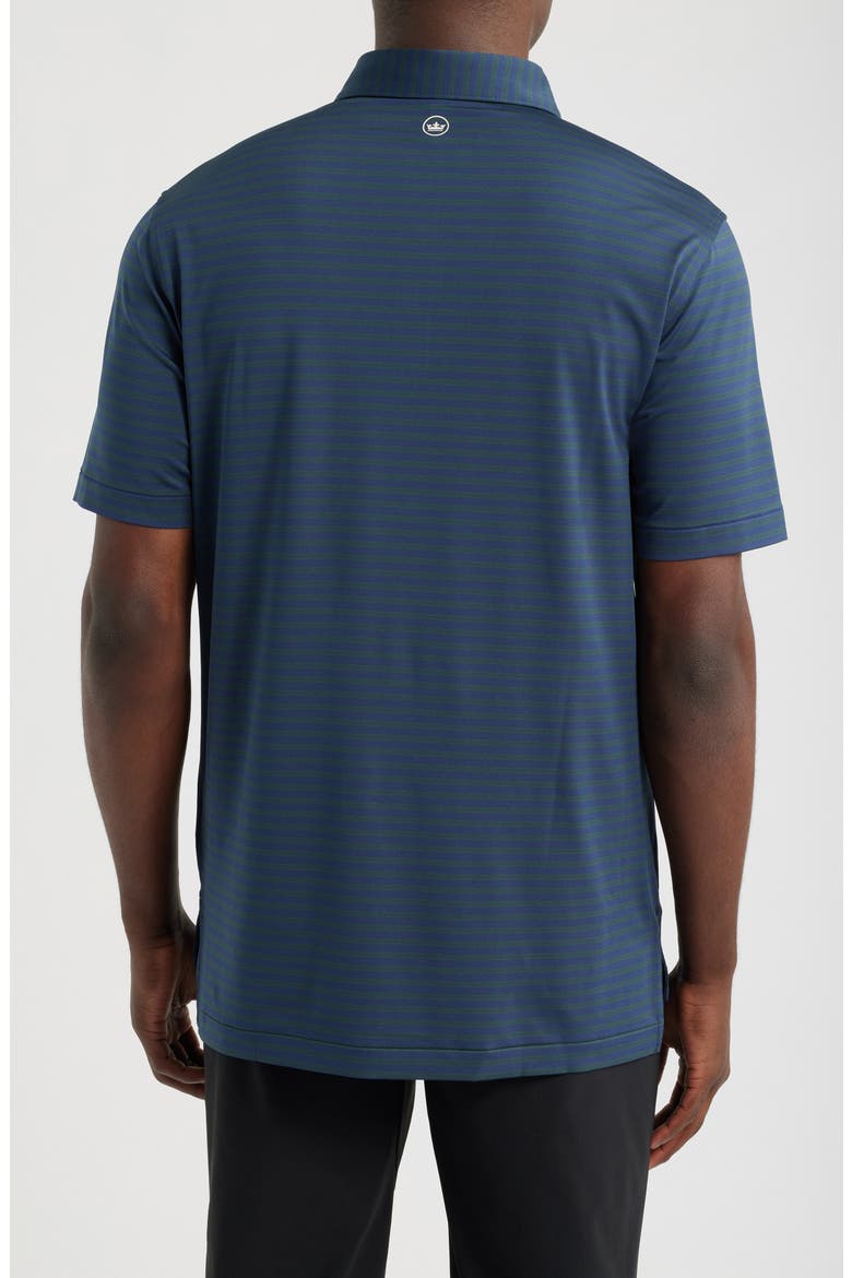 Rawline Stripe Summer Comfort Perfomance Jersey Polo, Alternate, color, NAVY