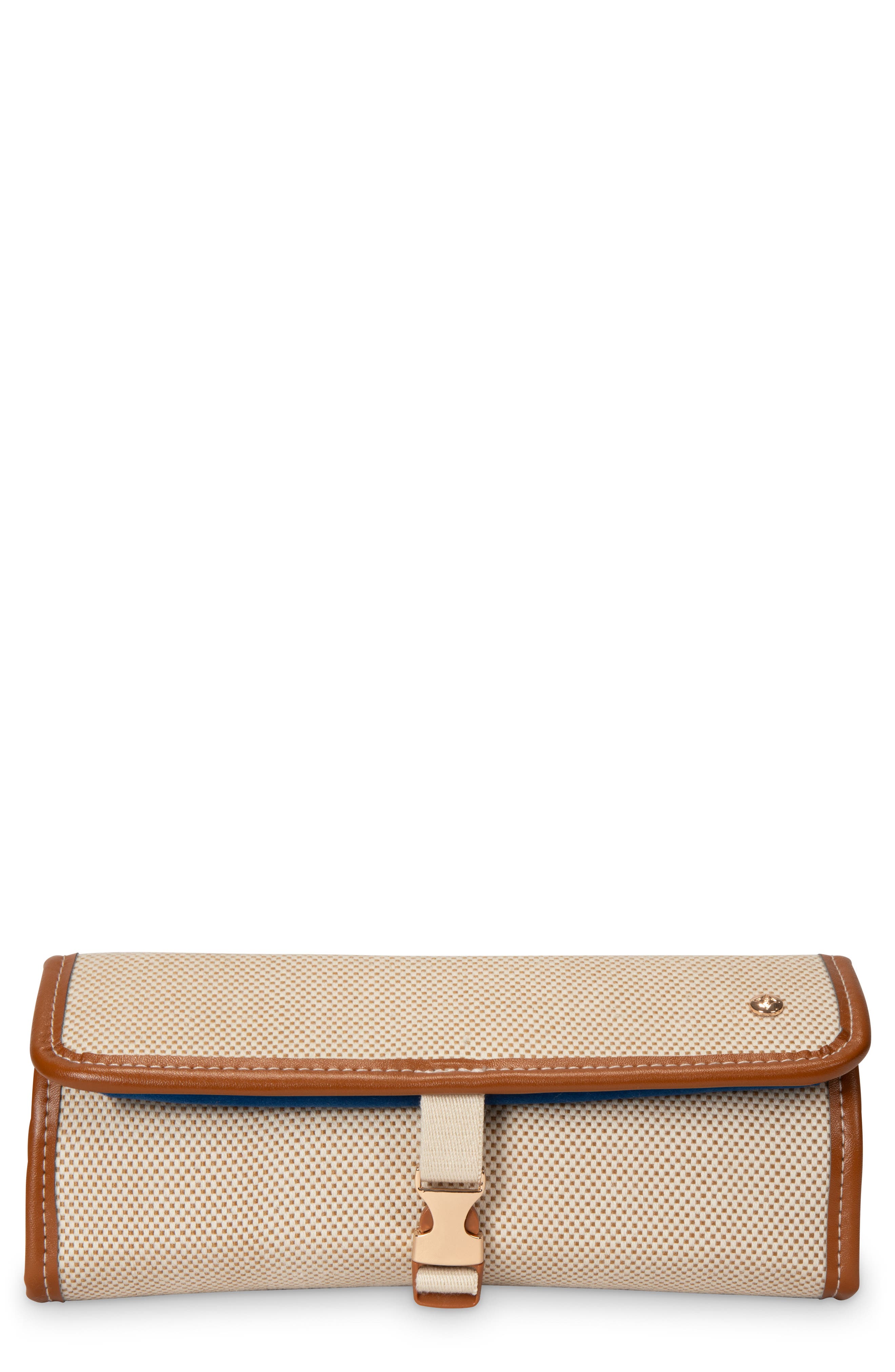 Stephanie Johnson Tropea Ivory Ashley Jewelry Roll In White