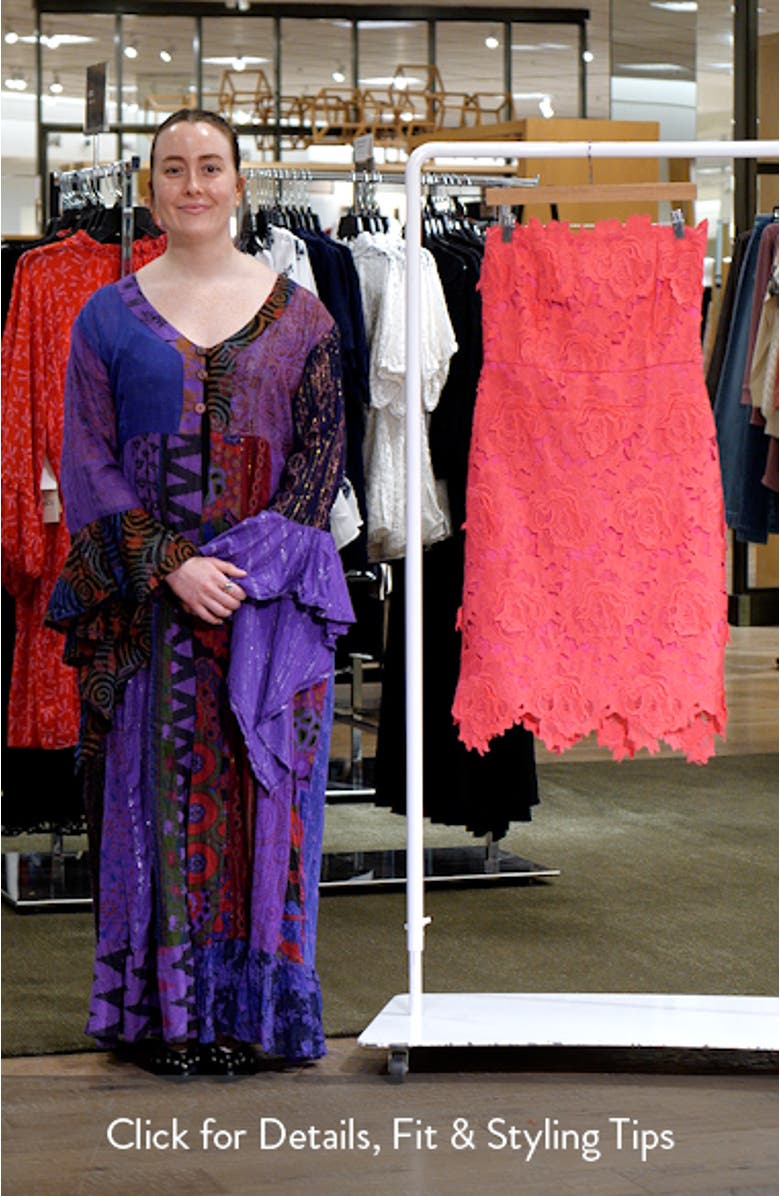 Jade Strapless Woven Lace Dress, sales video thumbnail