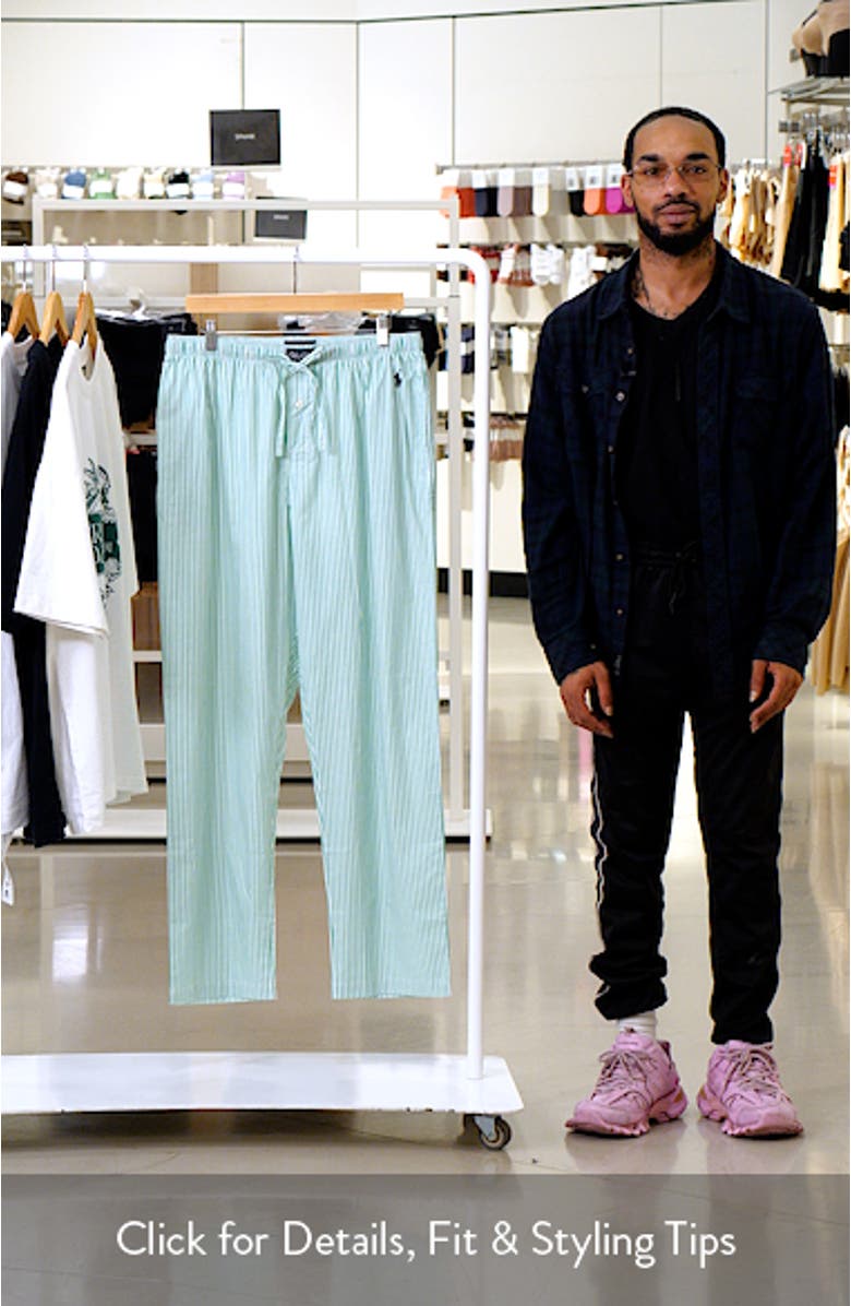 Yarn-Dyed Cotton Pajama Pants, sales video thumbnail