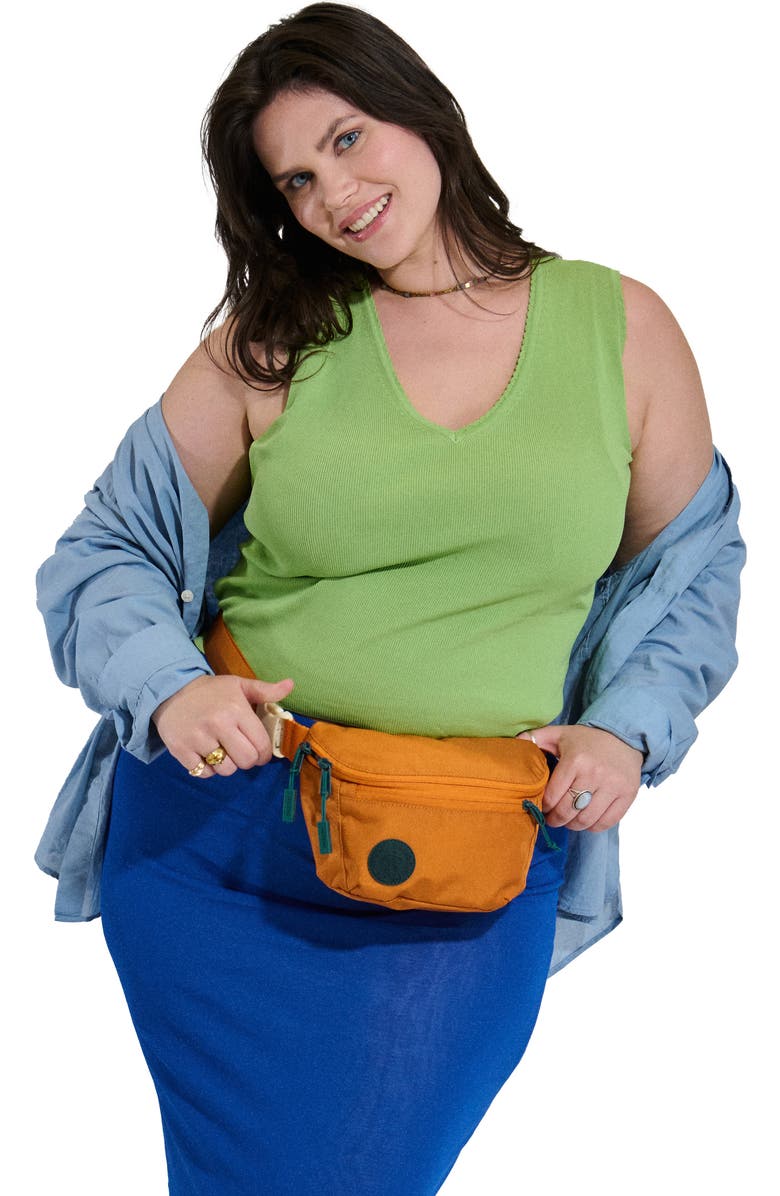 Baboon to the Moon Solstice Water Resistant Nylon Mini Belt Bag, Alternate, color, Caramel