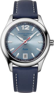 FREDERIQUE CONSTANT Vintage Rally Healey Automatic Leather Strap Watch Gift Set, 36mm