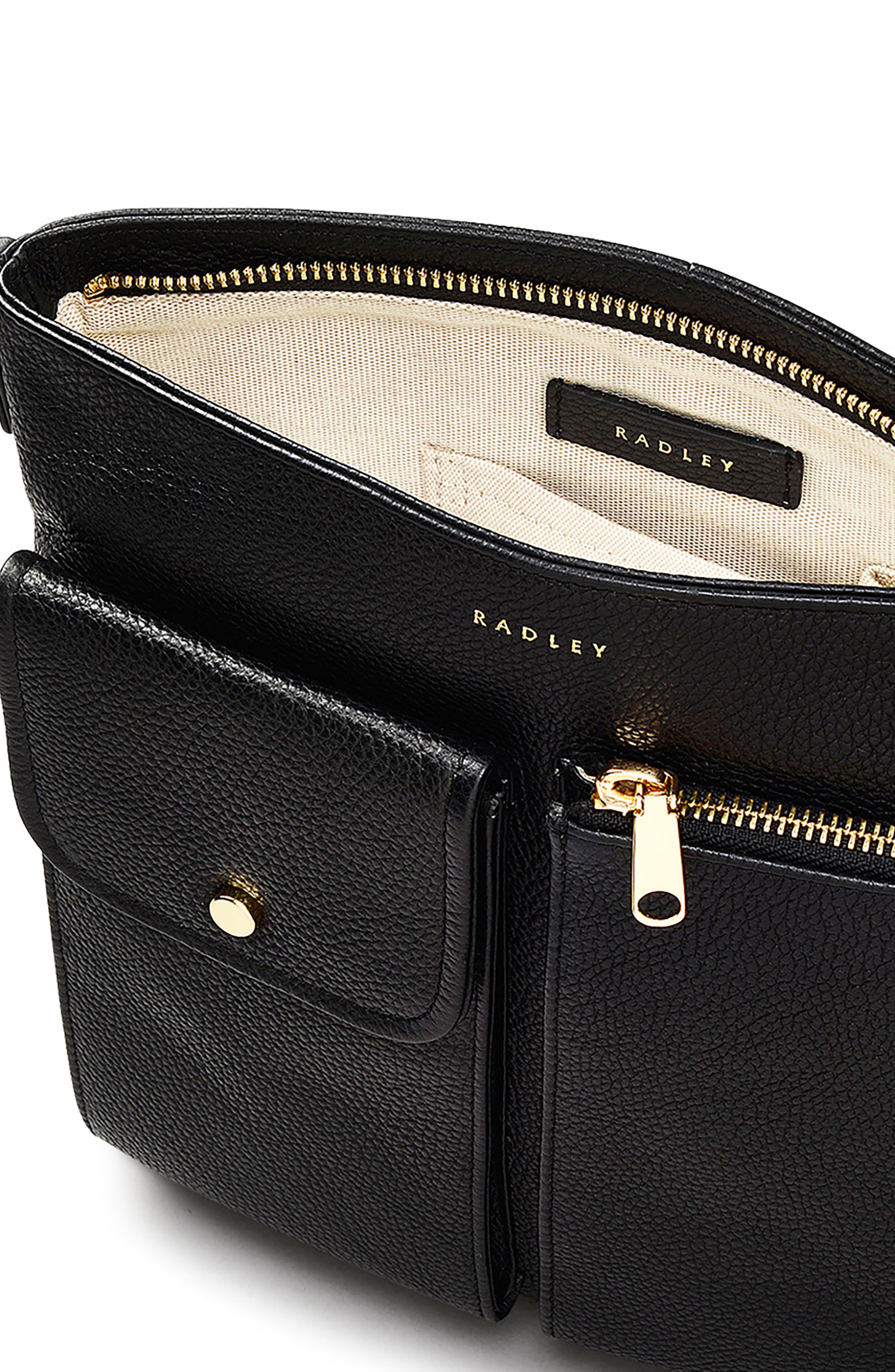 Radley Selby Small Crescent Bag, Alternate, color, Black