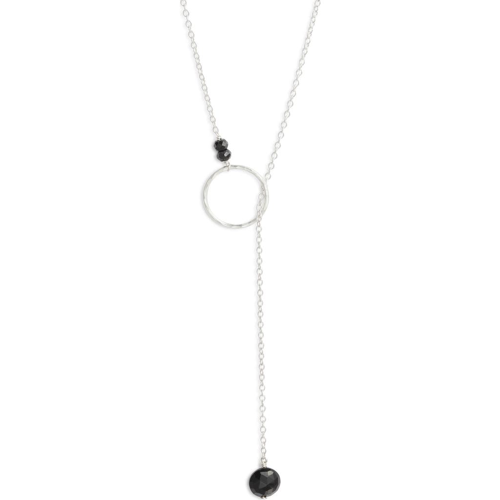 Nashelle Gwyneth Semiprecious Toggle Necklace In Silver