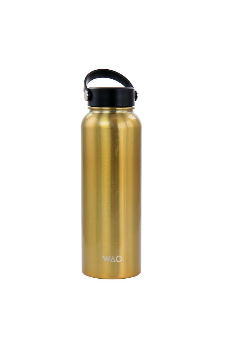 Wao 38 Ounce Stainless Steel Insulated Thermal Bottle with Lid in Dark Gold, Main, color, Dark Gold
