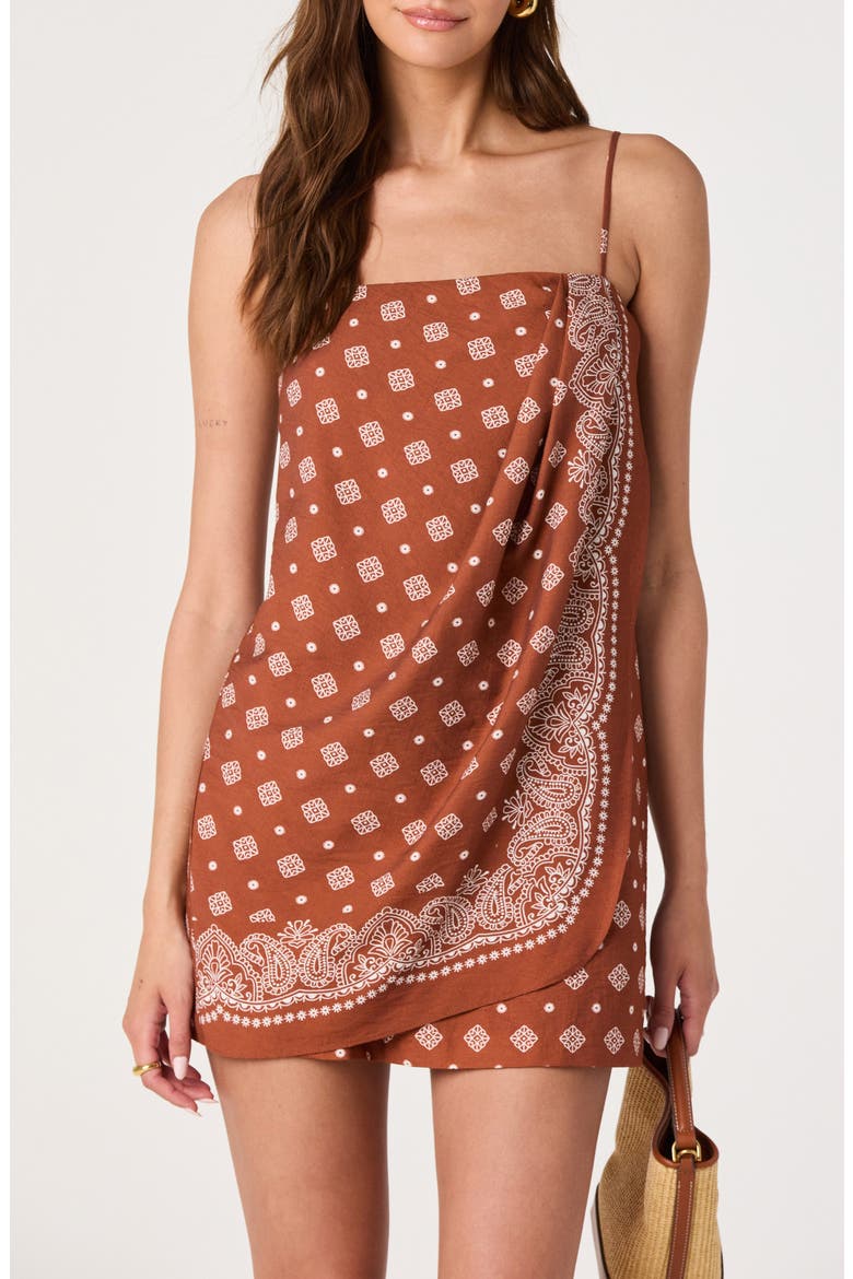 Scarlett Minidress, Alternate, color, MAHOGANY