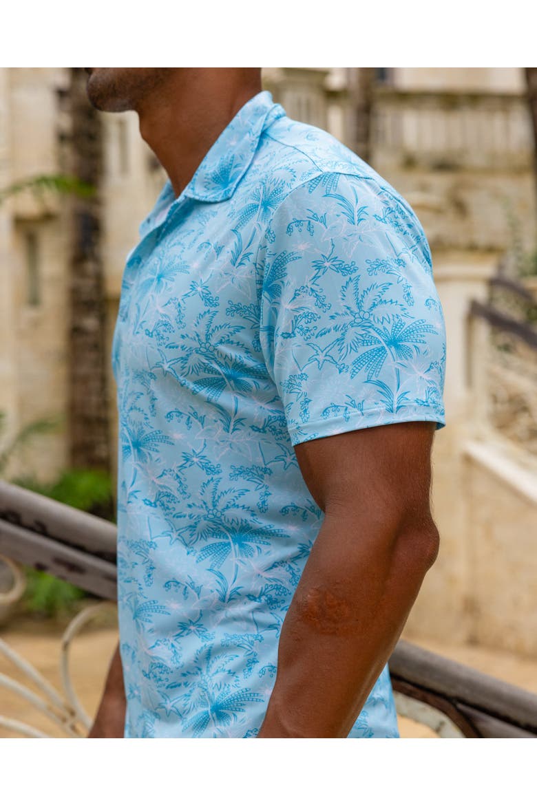 The Ocean Round - Light Blue Golf Shirt, Alternate, color, Light Blue