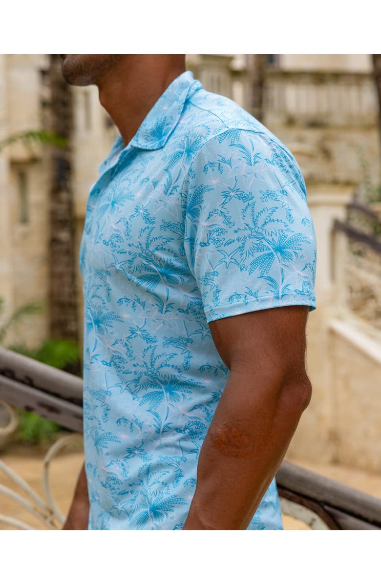 Kenny Flowers The Ocean Round - Light Blue Golf Shirt, Alternate, color, Light Blue