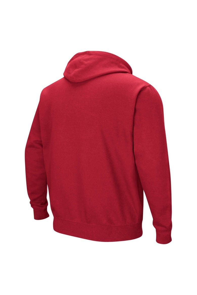 Men's Colosseum Cardinal Arkansas Razorbacks Double Arch Pullover Hoodie, Alternate, color, Cardinal