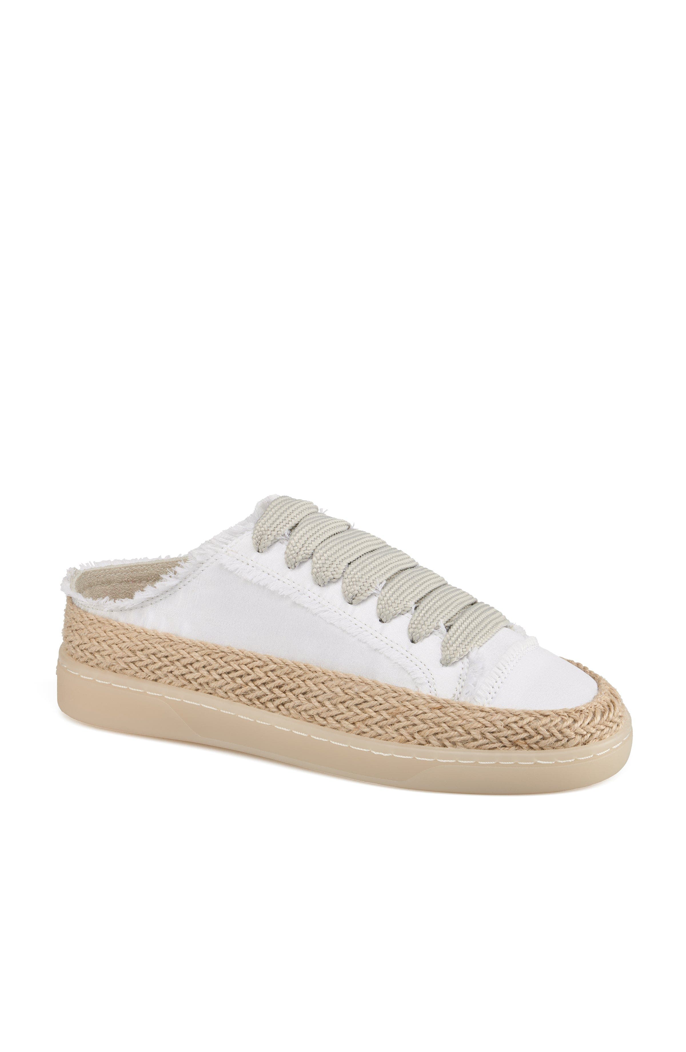 Henlen Satin Mule Sneaker, Alternate, color, White