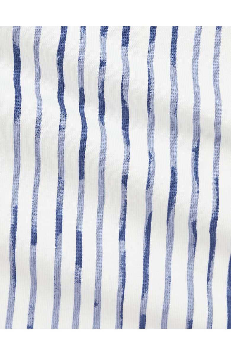 Ralph Lauren Stripe Cotton Jersey Henley Romper, Alternate, color, 