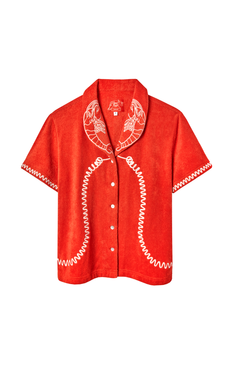 Tombolo 'Lobster Landline' Cabana ~ Crop Cut, Main, color, Red