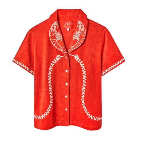 'Lobster Landline' Cabana ~ Crop Cut