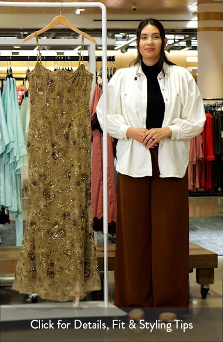 Naima Bronze Embellished Corset, sales video thumbnail