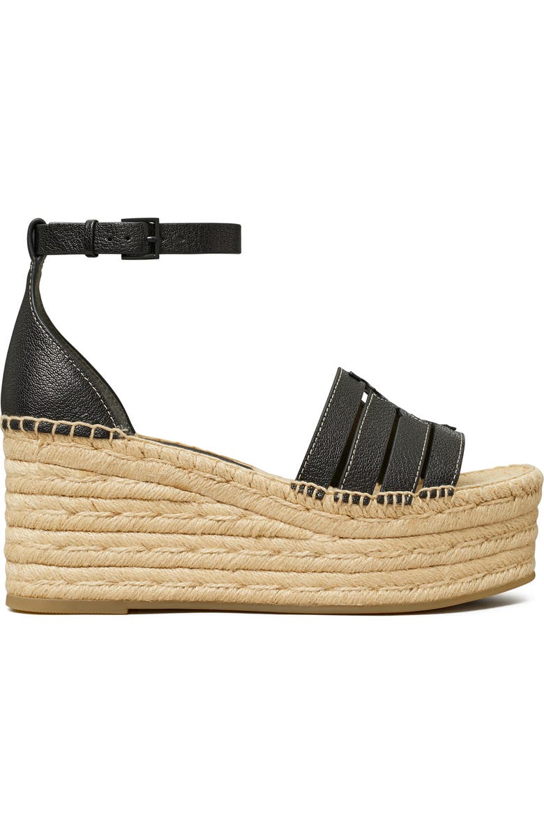 Tory Burch Ines Ankle Strap Espadrille Platform Wedge Sandal, Alternate, color,
