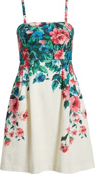 Tahari ASL Placed Floral Dress