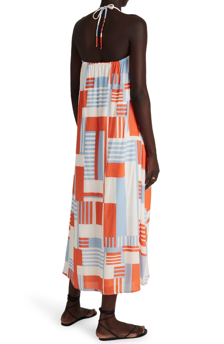 Faithfull the Brand Asturias Halter Midi Dress, Alternate, color, 