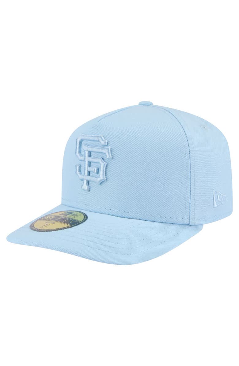 New Era Men's New Era Light Blue San Francisco Giants Color Pack A-Frame 59FIFTY Fitted Hat, Main, color, Light Blue