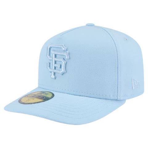 Men's New Era  Light Blue San Francisco Giants Color Pack A-Frame 59FIFTY Fitted Hat