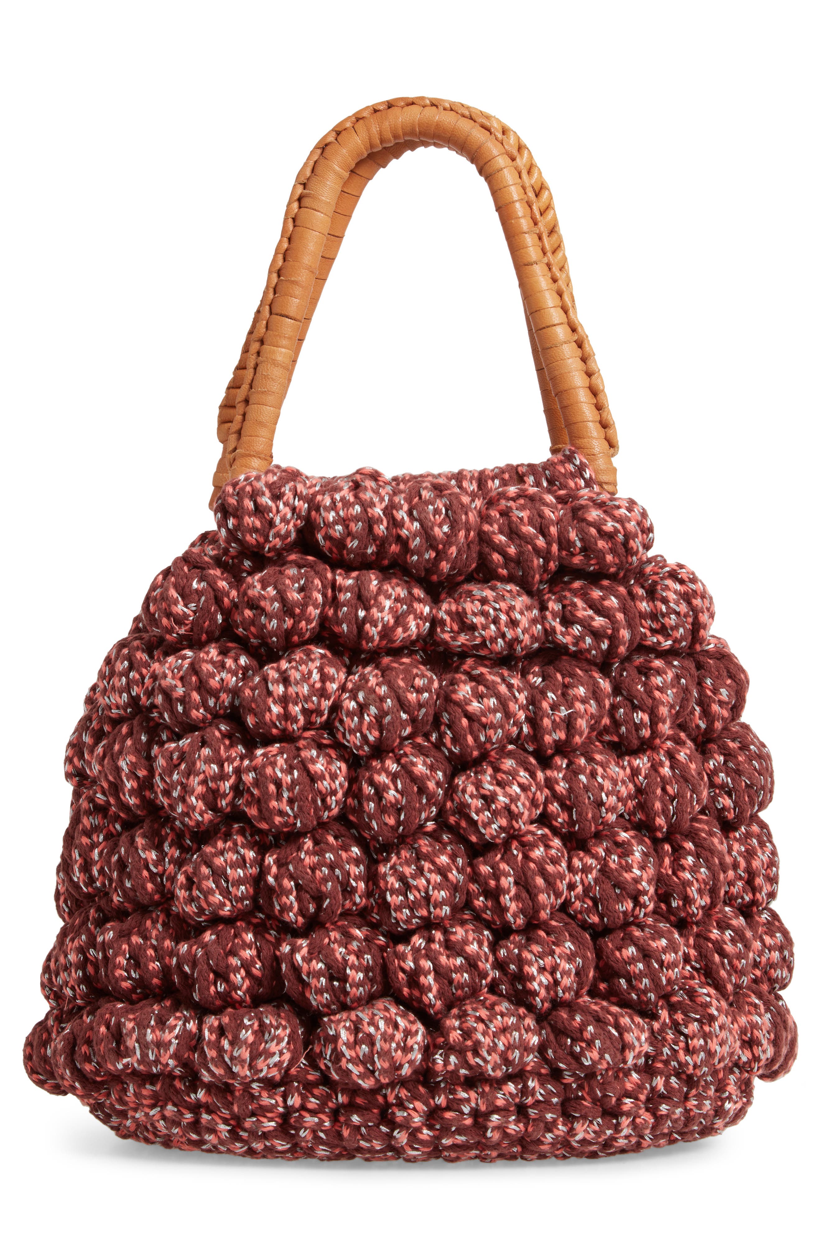 Ulla Johnson Inaya Crochet Tote, Alternate, color, 