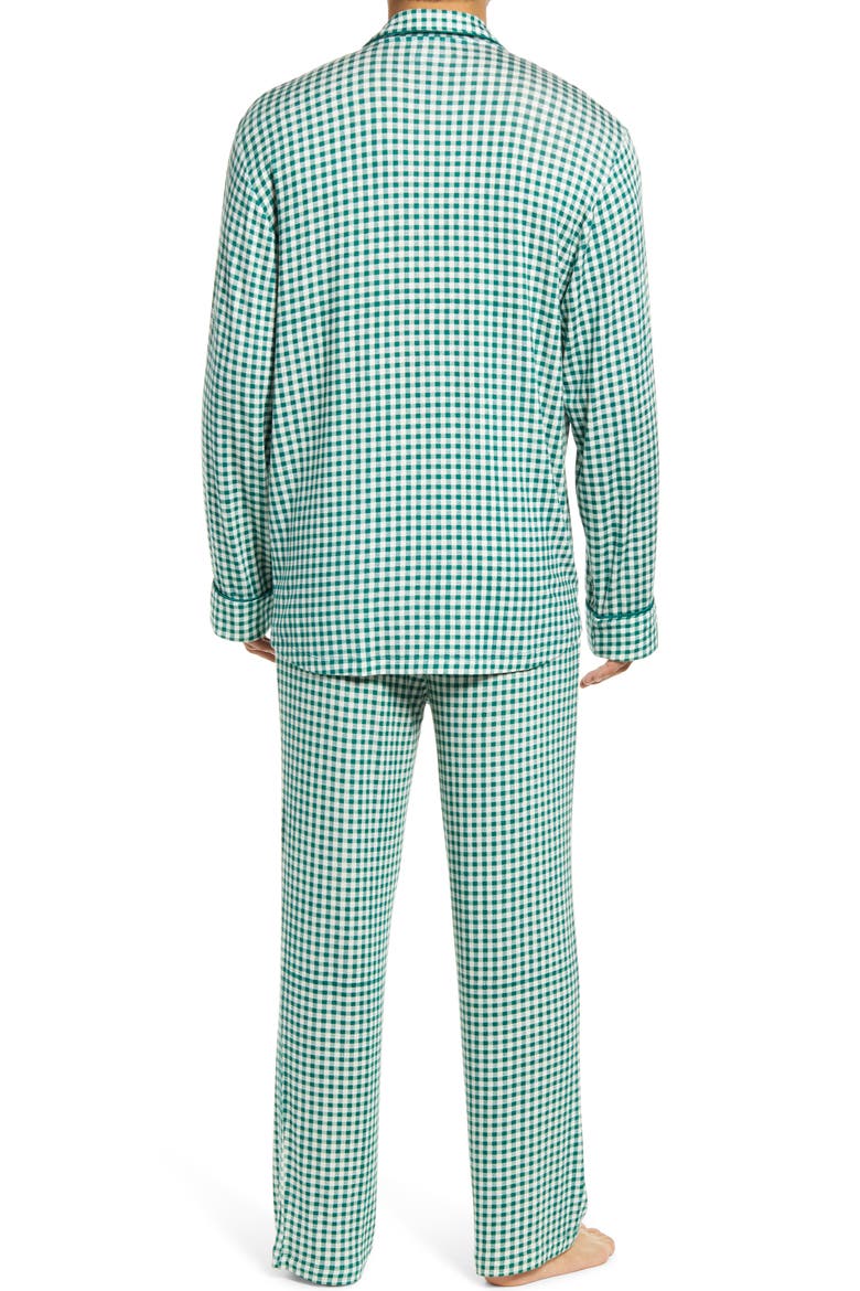 Moonlight Pajamas, Alternate, color, GREEN EVERGREEN GINGHAM