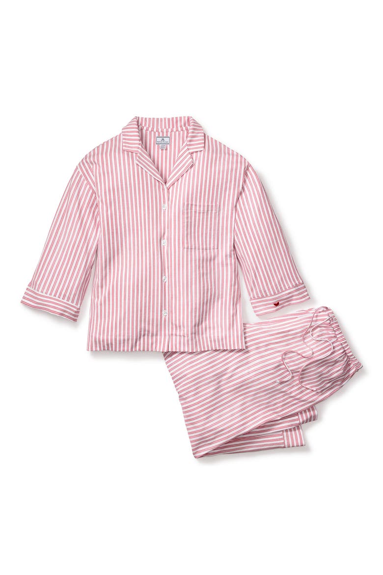 Pima Cotton Short Sleeve Pajamas, Alternate, color, RED