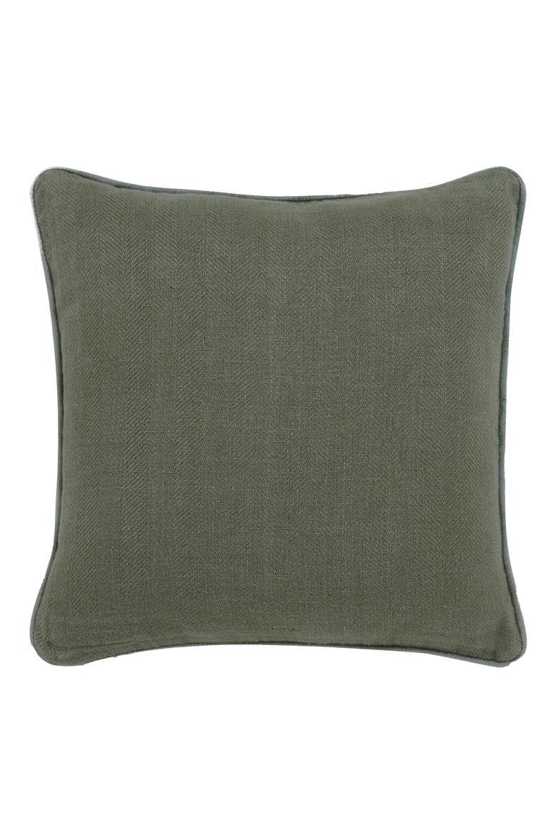Provence Indoor Accent Pillow, Main, color, DARK GREEN