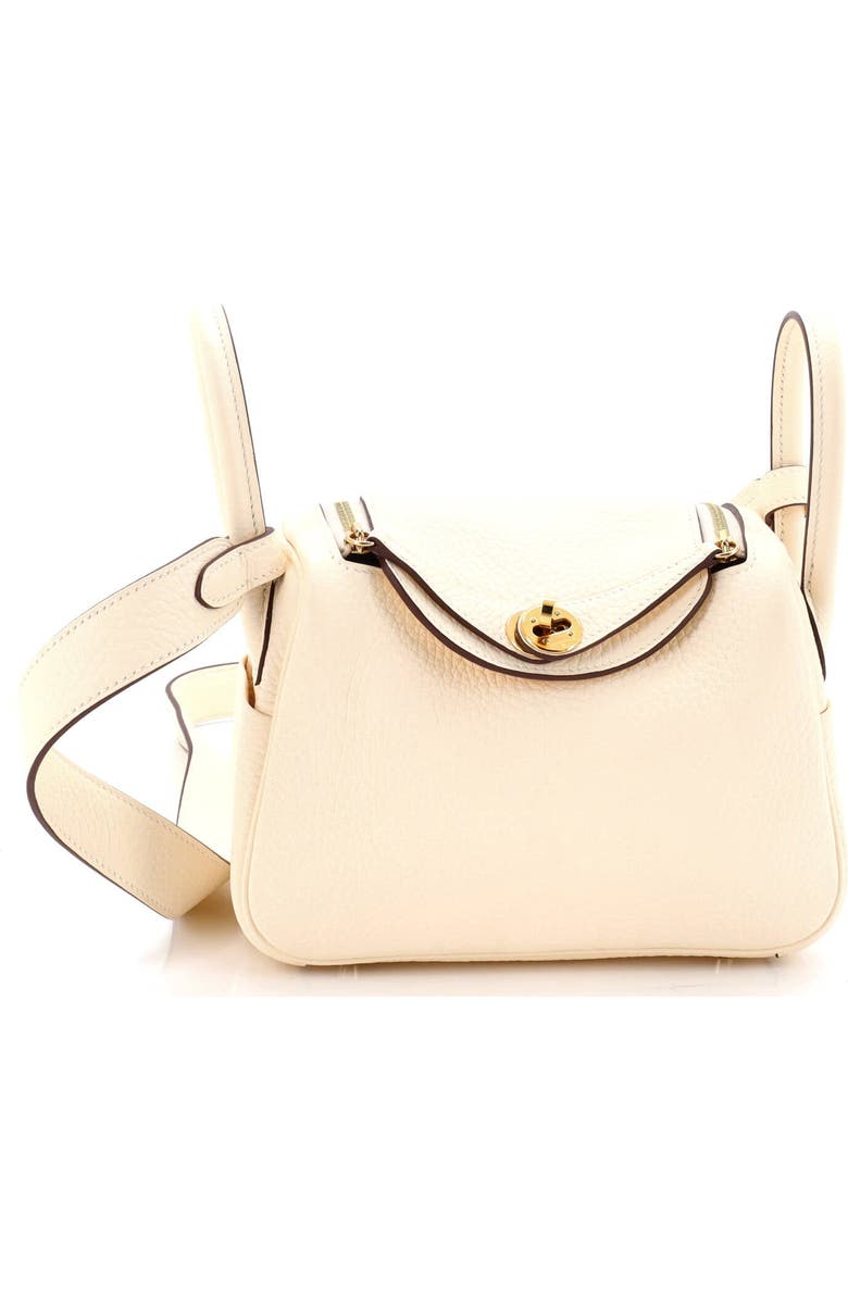 Pre-Owned Hermes Lindy Bag Clemence Mini, Main, color, Nata
