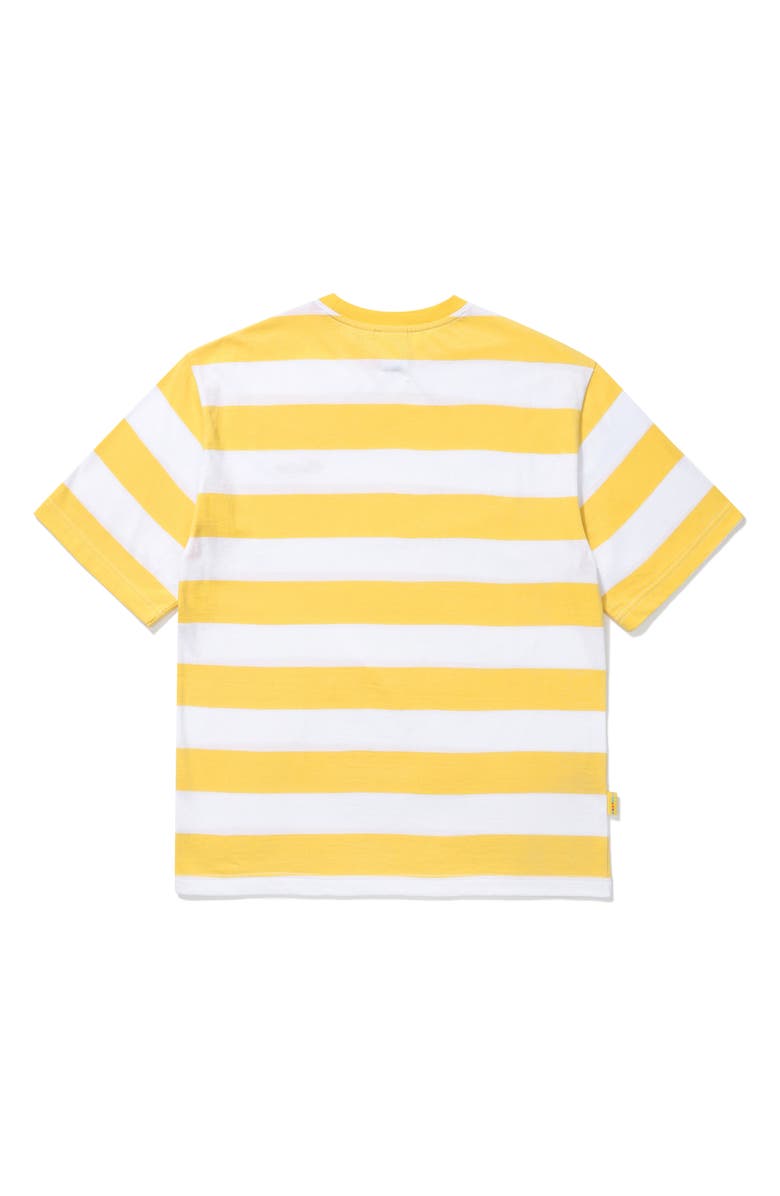 BTS THEMED MERCH Gender Inclusive Butter Striped Short Sleeve T-Shirt, Alternate, color,