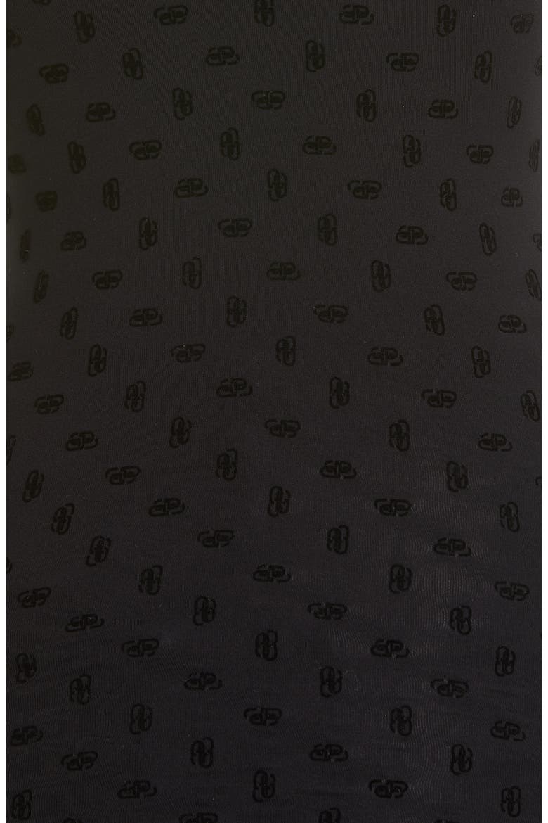 Flocked BB Logo T-Shirt, Alternate, color, BLACK