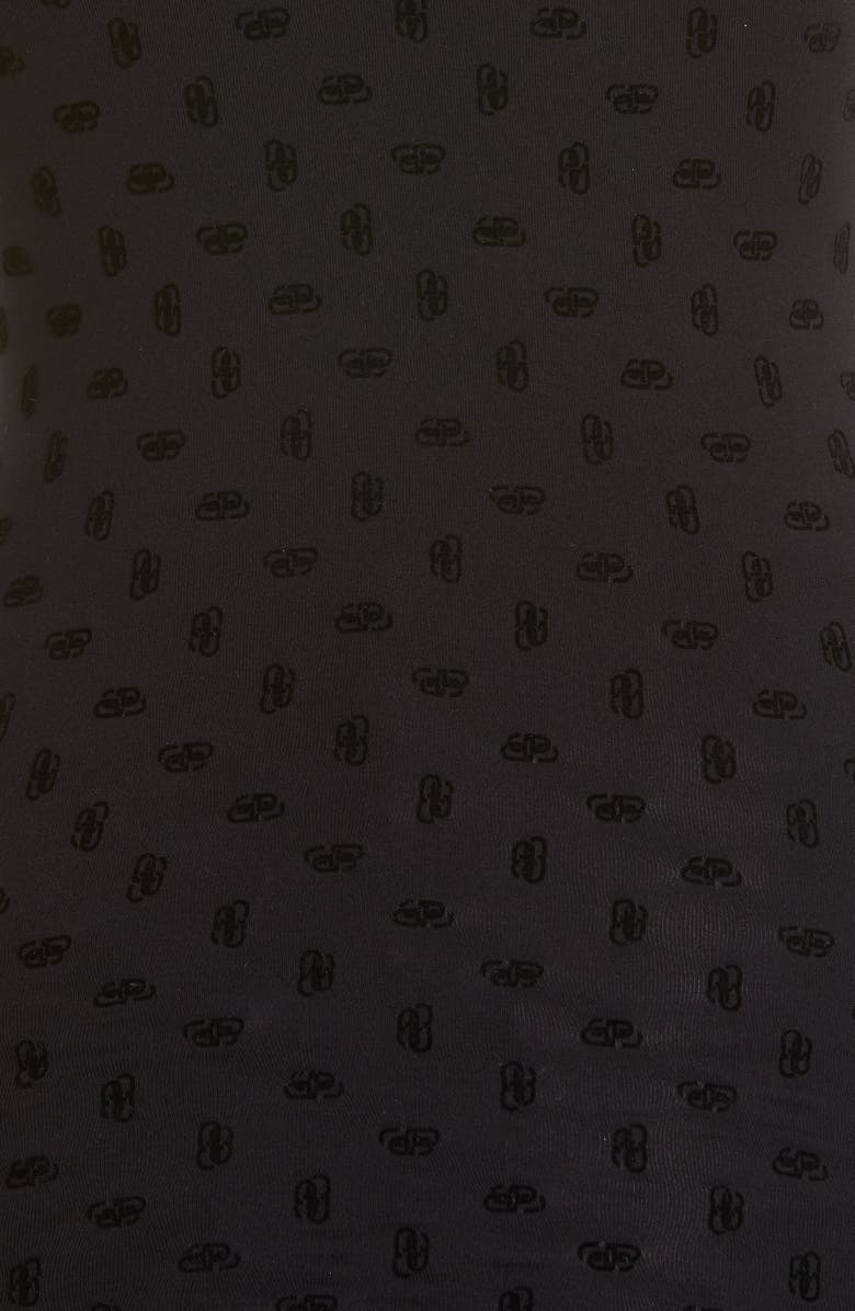 Balenciaga Flocked BB Logo T-Shirt, Alternate, color,