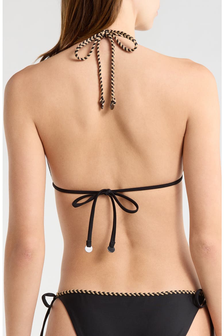 Nikoleta Braided Bikini Top, Alternate, color, BLACK