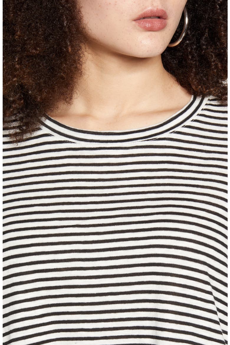 Gloria Crop Top, Alternate, color, BLACK CD STRIPES