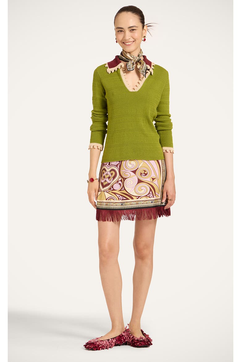 Picket Polo Jumper, Main, color, Solid Lime