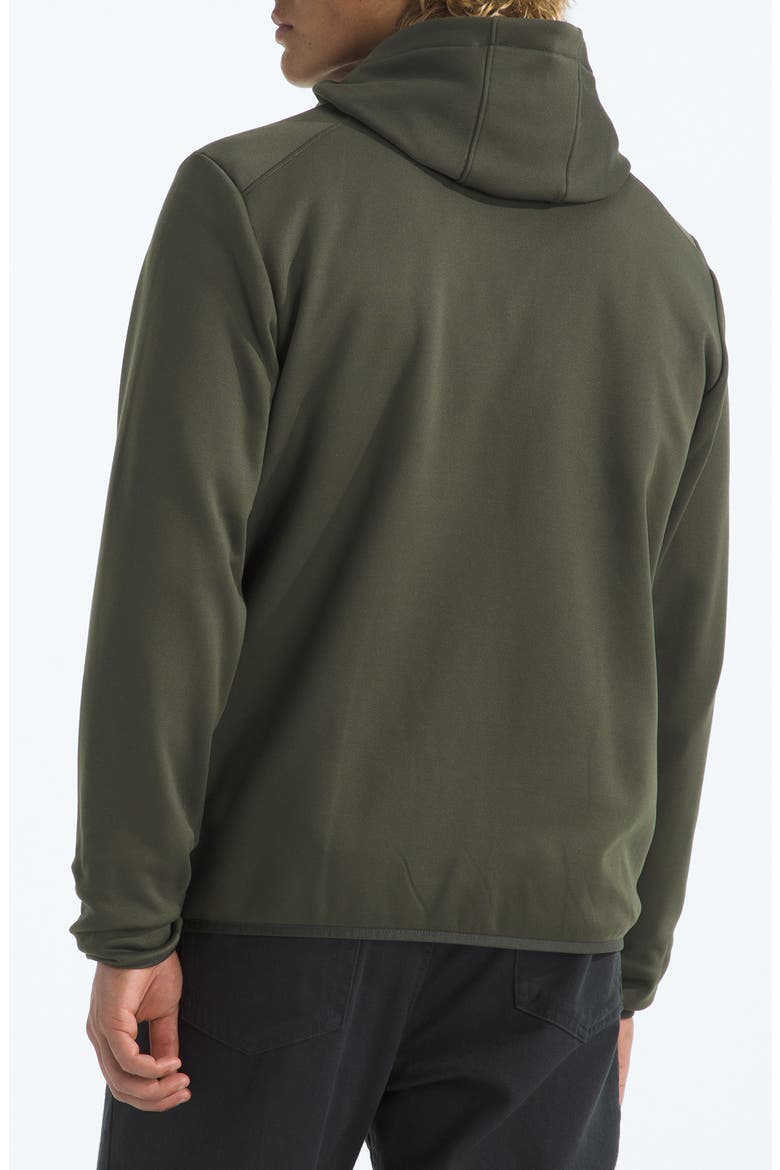 Performance Fleece Zip Hoodie, Alternate, color, NEW TAUPE GREEN