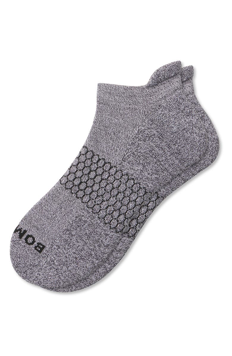 Bombas Marled Ankle Socks, Main, color, Charcoal