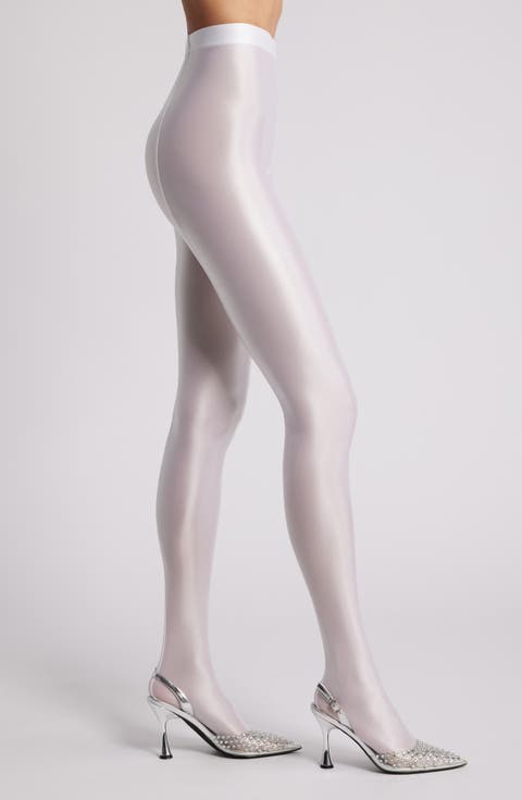 Mercury Shiny Opaque High Waist Tights