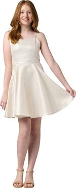 Un Deux Trois Fit and Flare Party Dress in Longer Length