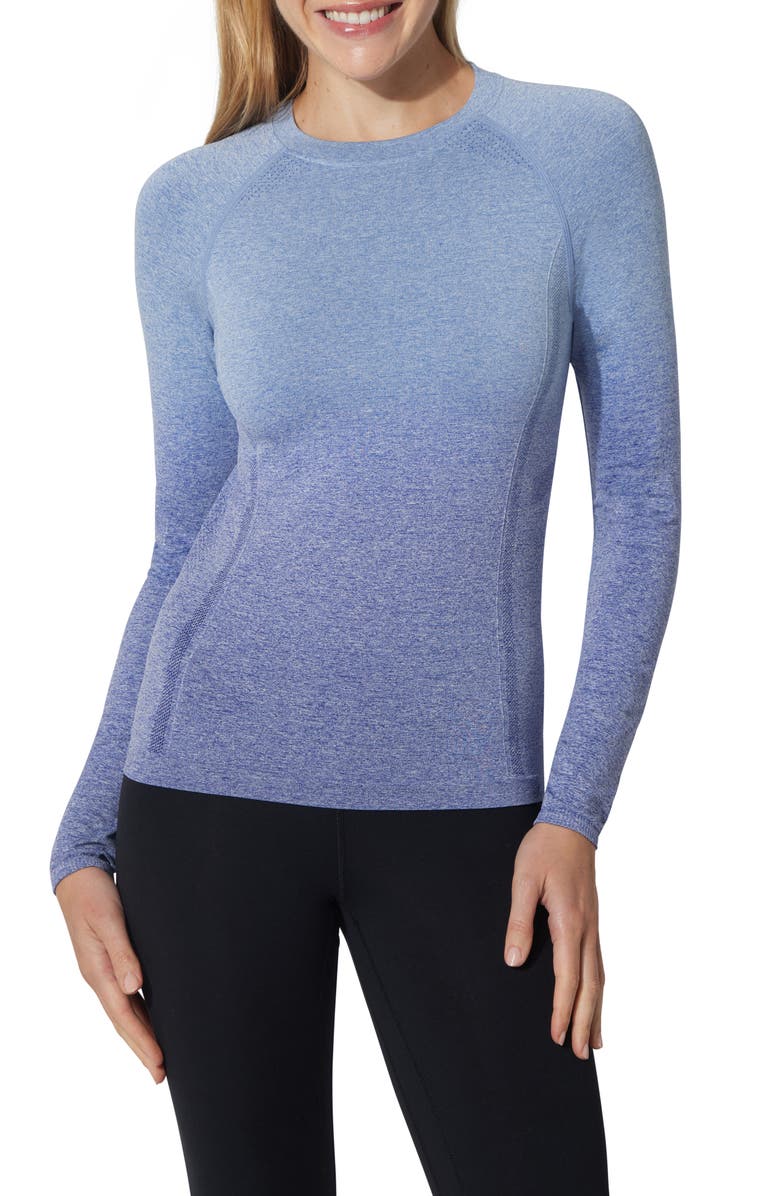 90 DEGREE BY REFLEX Melora Seamless Long Sleeve Top, Main, color, 