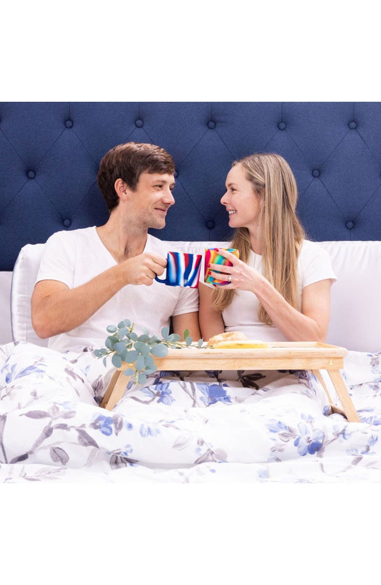 Silipint 2 Pack 16oz Silicone Coffee Mug W/ Lid, Alternate, color, Multicolored