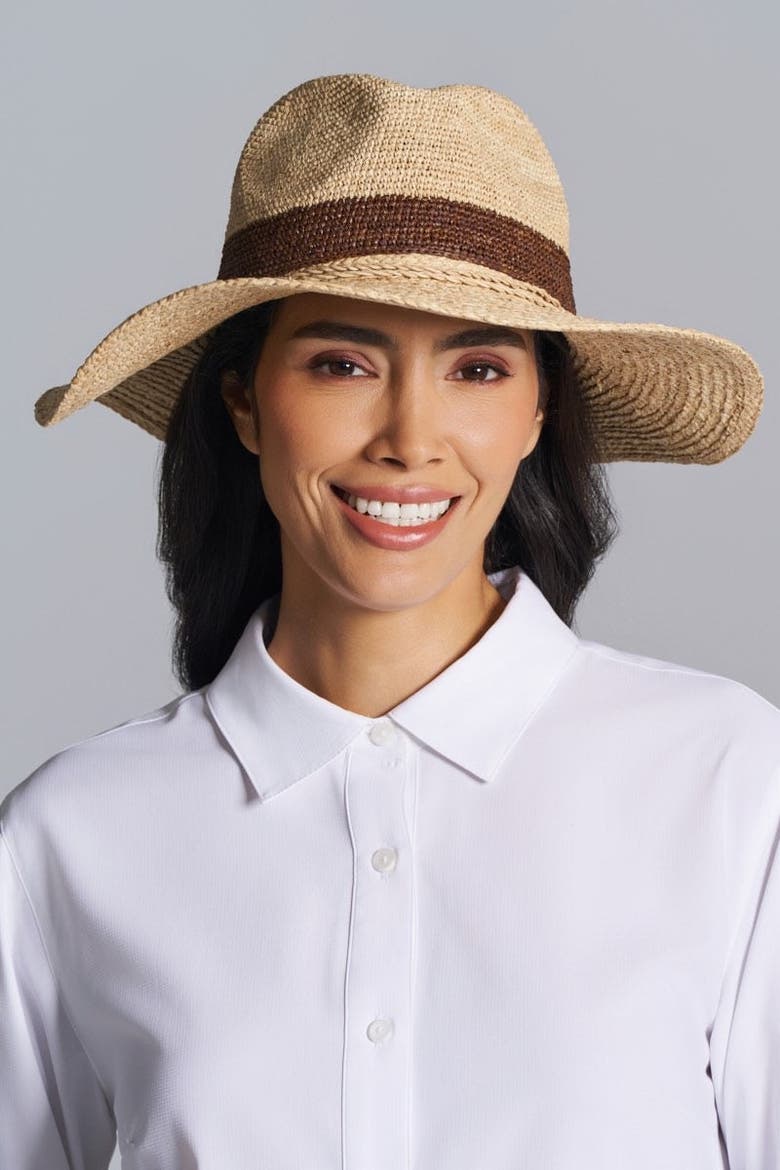 Women's Playa Crochet Fedora, Upf 50+ Sun Protection, Alternate, color, Natural