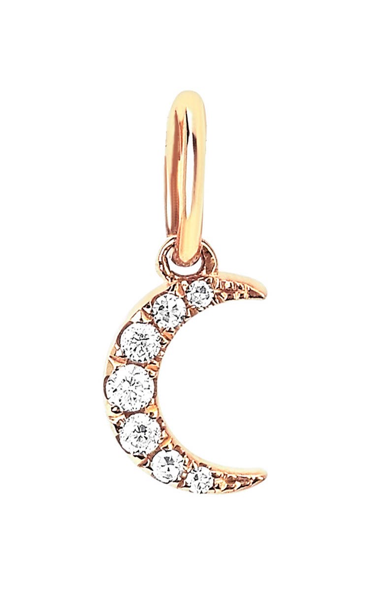 EF Collection Moon Diamond Pendant Charm, Main, color, 