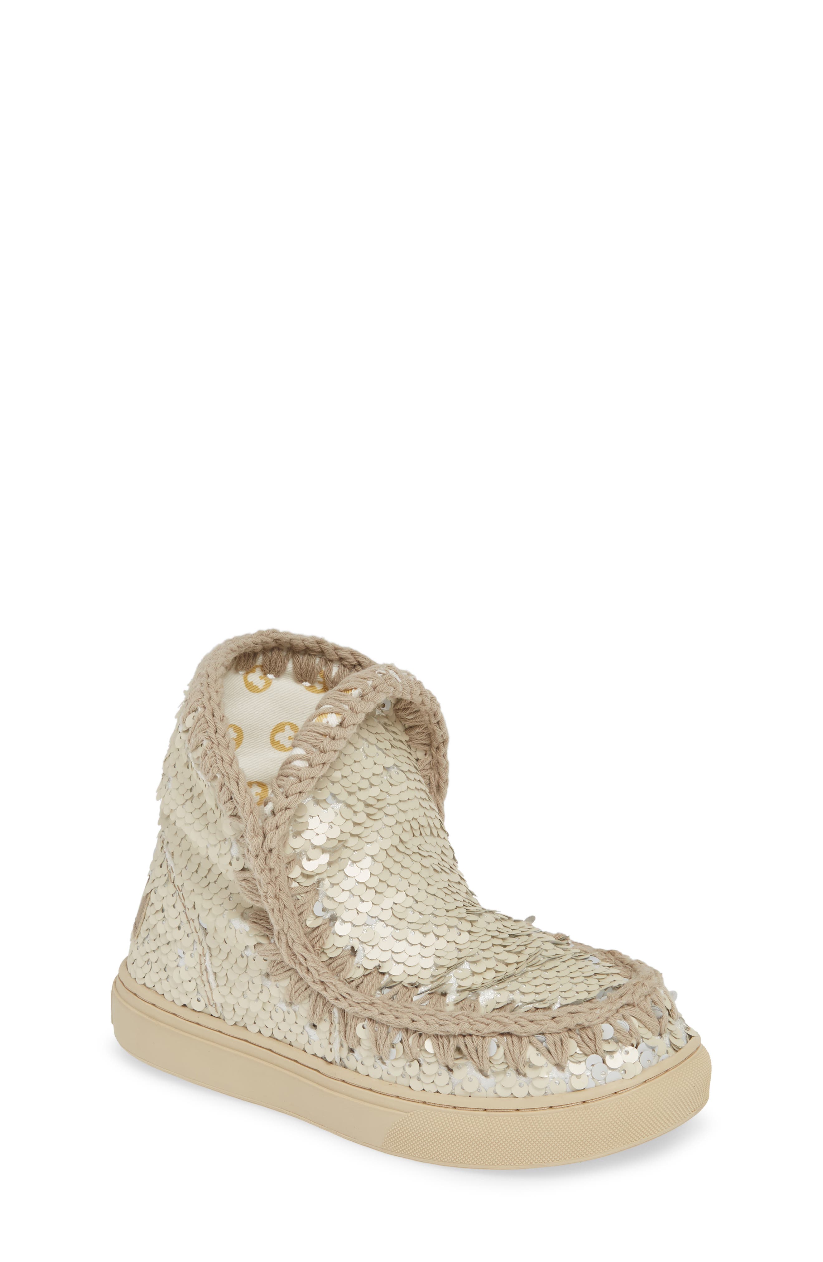 Mou Sequin Sneaker Boot, Main, color, 
