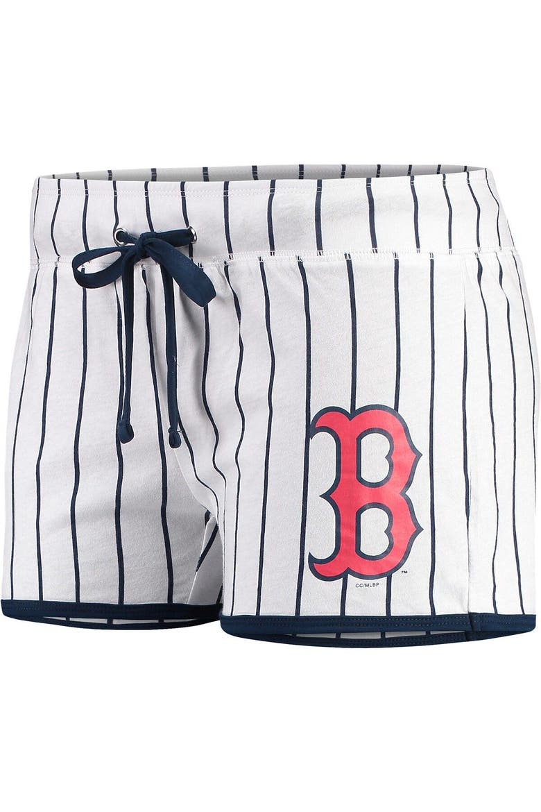 Women's Concepts Sport White/Navy Boston Red Sox Vigor Sleep Shorts, Main, color, White