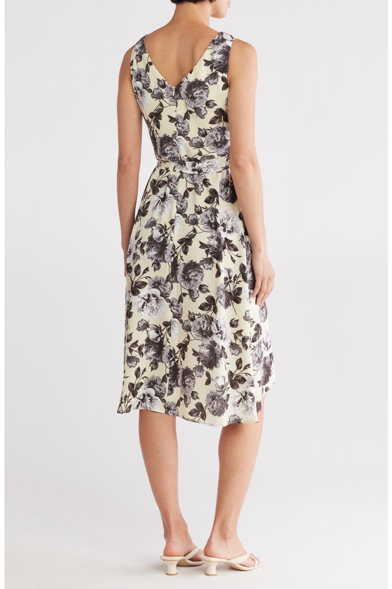 High Low Chiffon Dress, Alternate, color, BUTTER