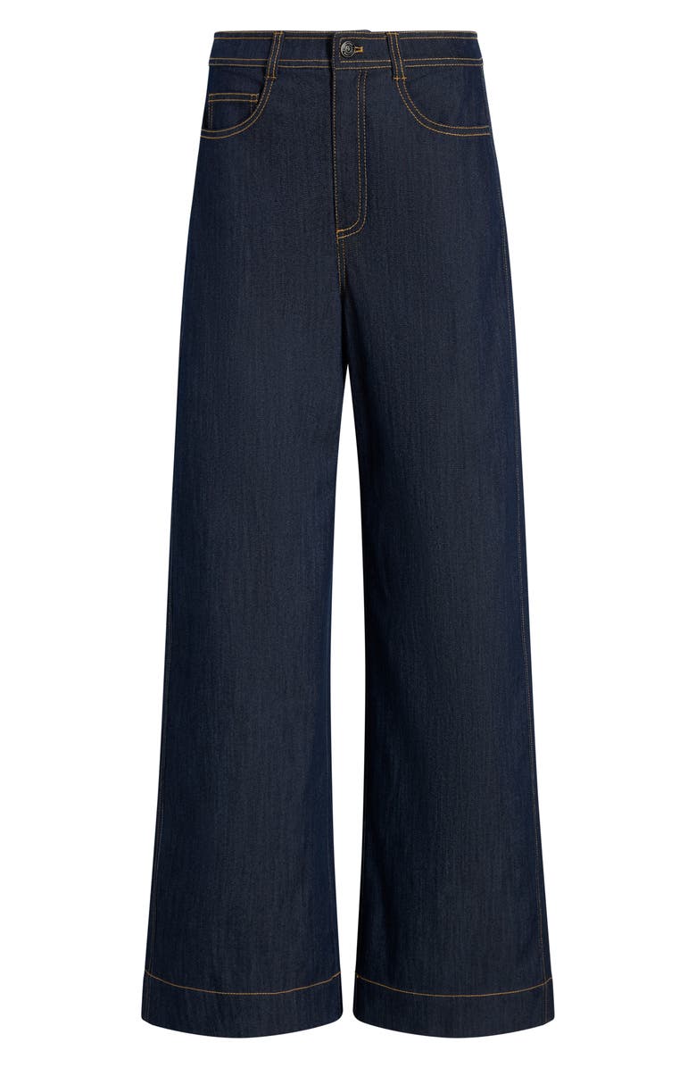 Cinq à Sept Betsy High Waist Wide Leg Jeans, Alternate, color, Indigo