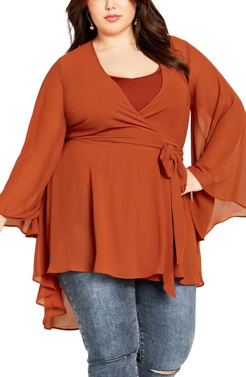 Wrap Tunic Top (Plus)