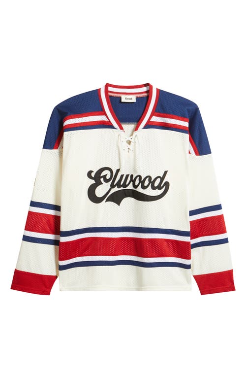 Elwood Oversize Mesh Hockey Jersey In Multi