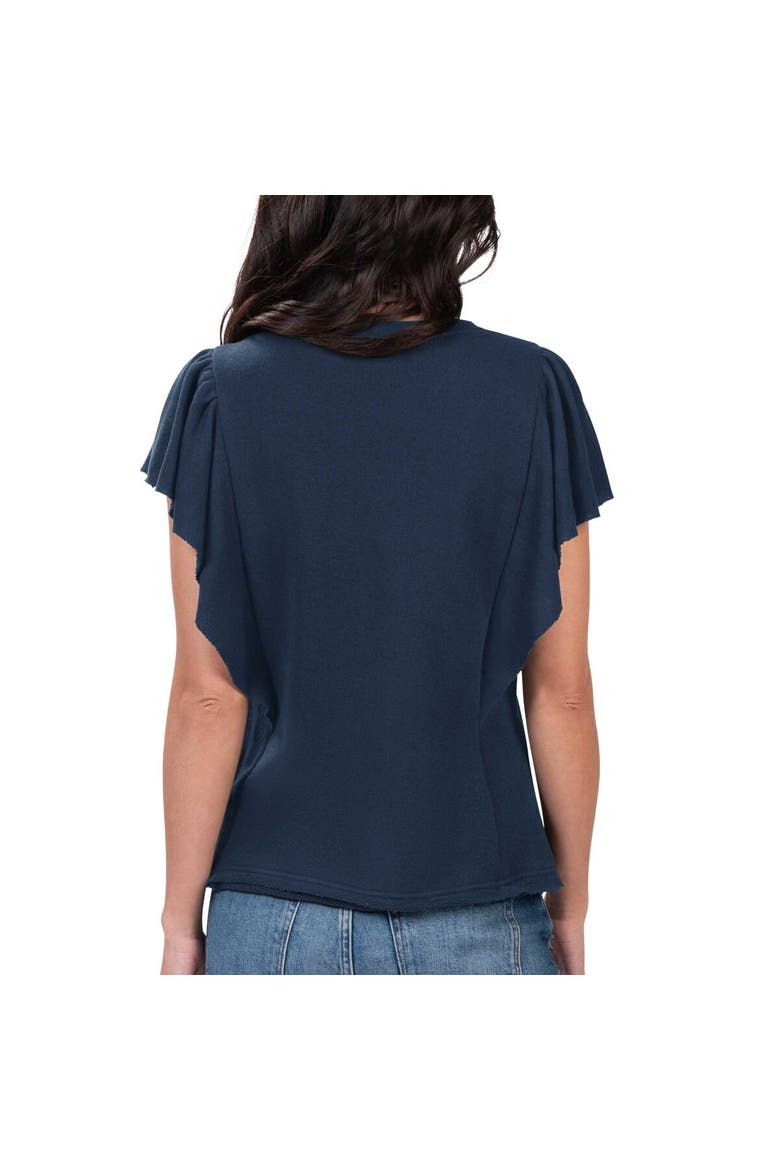 Women's G-III 4Her by Carl Banks Navy Milwaukee Brewers Crowd Wave T-Shirt, Alternate, color, Navy